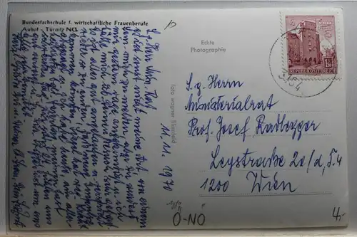 AK Auhof - Türnitz Bundesfachschule f. wirt. Frauenberufe 1970 #PE828