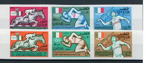 Qatar 259-264B postfrisch Olympia #HL425