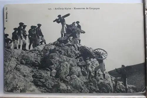AK Artillerie Alpine Manoeuvres de Campagne #PE733