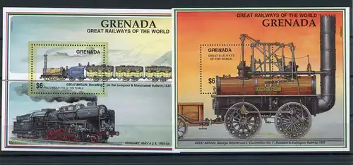 Grenada Block290-291 postfrisch Eisenbahn #IV386