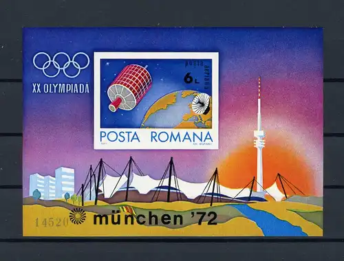 Rumänien Block 98 postfrisch Olympia #HL461