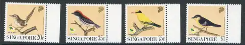 Singapur 636-39 postfrisch Vögel #JD289