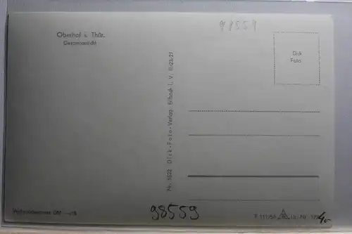 AK Oberhof i. Thür. Gesamtansicht #PE821