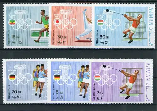 Ajman 570-575A postfrisch Olympia #HL326