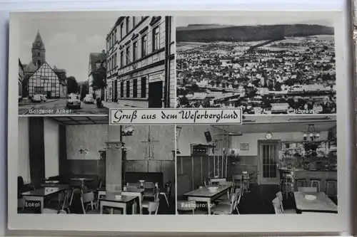 AK Weferbergland Mehrbildkarte (Gasthof Zum Goldenen Anker) #PE833