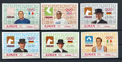 Ajman 448-453B postfrisch Olympiade #HL353