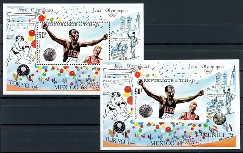 Tschad Block 18 A+B postfrisch Olympiade #HL472