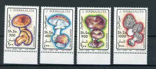 Somalia 503-506 postfrisch Pilze #IF488
