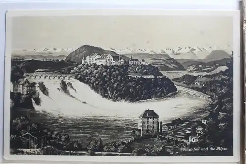 AK Rheinland und die Alpen Künstlerkarte 1928 #PE991