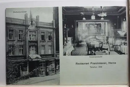 AK Herne Mehrbildkarte (Restaurant Franziskaner) 1916 #PE995