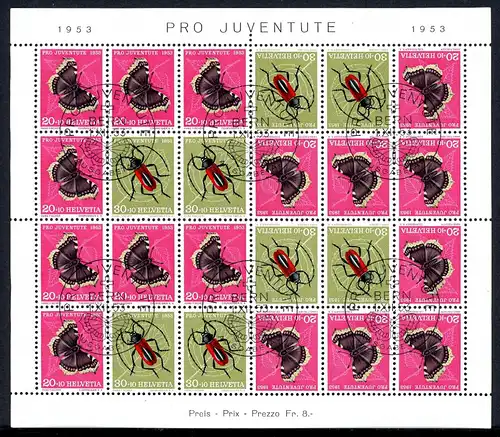 Schweiz Markenheftchenbogen MHB 42 gestempelt Pro Juventute #GJ445