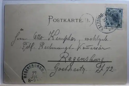 AK Salzburg Peterskeller 1902 #PE952