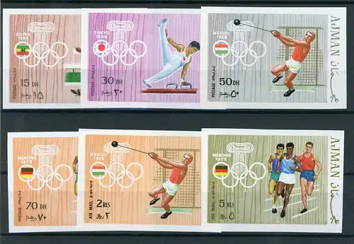 Ajman 570-575B postfrisch Olympia #HL327