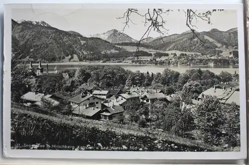 AK Tegernsee mit Hirschberg Kampen u. Bad Wiessee Süd 1942 #PE941