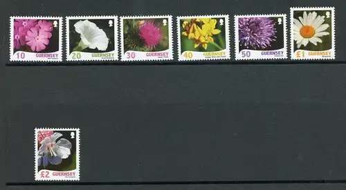 Guernsey 1172-1178 postfrisch Blumen #IF401