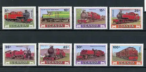 Uganda 569-576 postfrisch Eisenbahn #IU871