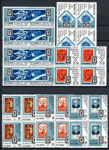 Ras al Khaima 4er Blöcke 299-311 A postfrisch #O6211