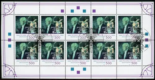 BRD 2076 Zehnerbogen Bonn Ersttagssonderstempel #GQ387