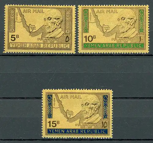 Nordjemen 719-21 postfrisch Adenauer #O6298