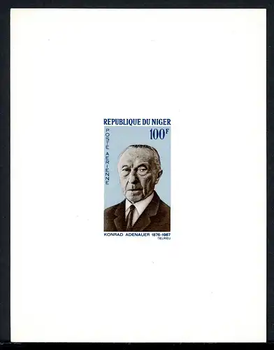 Niger Ministerblock 168 postfrisch Adenauer #O6421