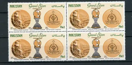 Pakistan 4er Bl. 655 postfrisch Olympia #HL482