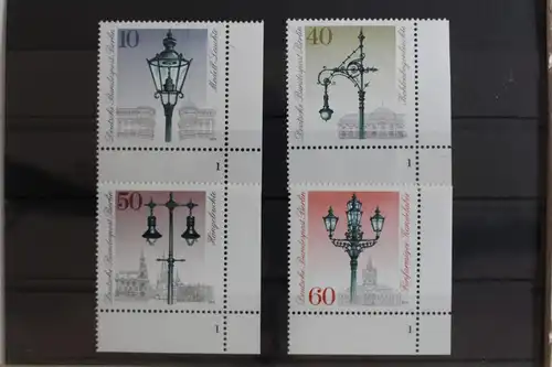 Berlin 603-606 postfrisch als Eckrand mit Formnummer 1 #SO180