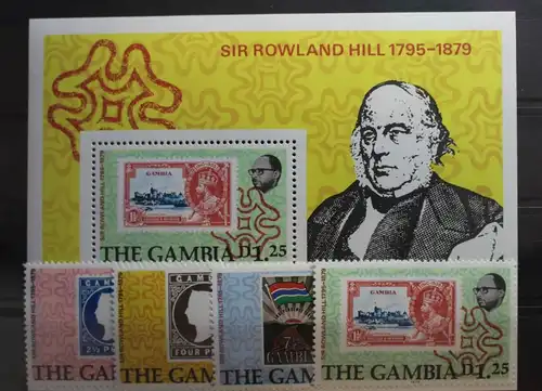 Gambia 390-393, Block 4 mit 393 postfrisch #SN422