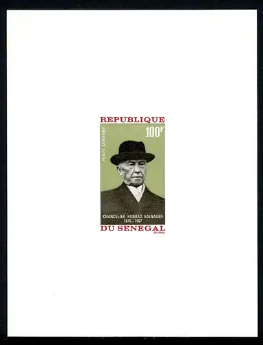 Senegal Ministerblock 371 postfrisch Adenauer #IN479