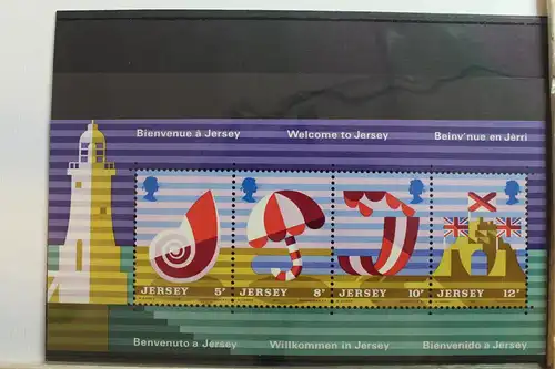 Großbritannien Jersey Block 1 mit 119-122 postfrisch #SO868