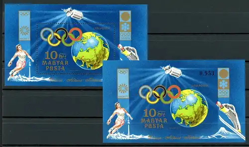 Ungarn Block 89 A + B postfrisch Olympia 1972 #ID011