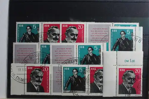 DDR W Zd 28 - W Zd 33 gestempelt Zusammendrucke #SR801