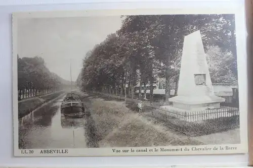 AK Abbeville Vue sur le canal et le Mon Chevalier de la Barre #PF496