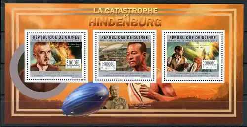 Guinea 9103-05 postfrisch Zeppelin #GO605