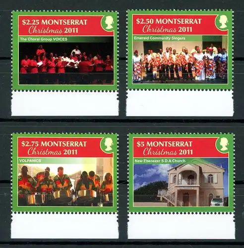 Montserrat 1589-1592 postfrisch Weihnachten #IJ274