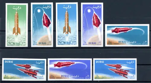 Dubai 71-78 B postfrisch Raumfahrt #GB461