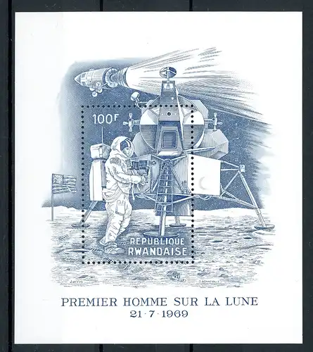 Ruanda Block 21 B postfrisch Raumfahrt #GB475