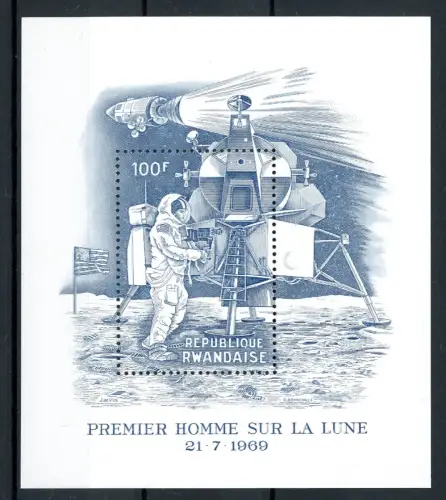 Ruanda Block 21 B postfrisch Raumfahrt #GB475