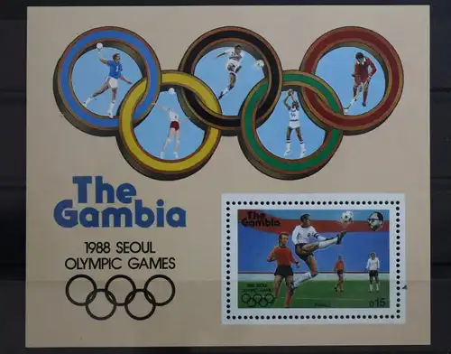 Gambia Block 38 mit 710 postfrisch Olympische Sommerspiele #ST464