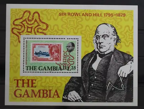 Gambia Block 4 mit 393 postfrisch Rowland Hill #ST407