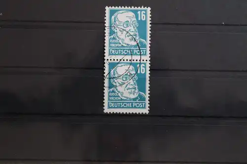 DDR 332vb XI als senkrechtes Paar gestempelt geprüft Schönherr BPP #SU079