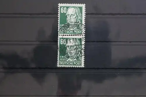 DDR 338va XII als senkrechtes Paar gestempelt geprüft Schönherr BPP #SU212