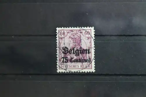 Deutsche Besetzung 1. WK Belgien 6 gestempelt Vollstempel #SU766