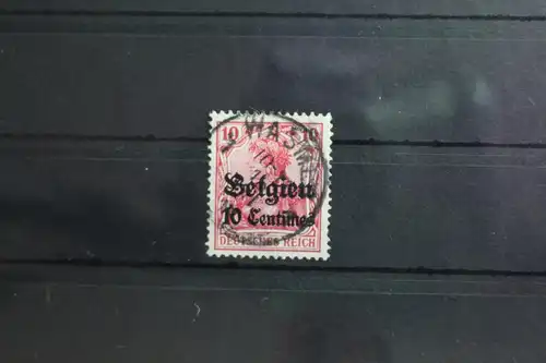 Deutsche Besetzung 1. WK Belgien 3 gestempelt Vollstempel #SU752