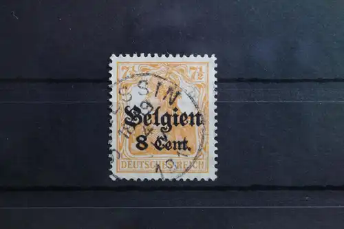 Deutsche Besetzung 1. WK Belgien 13 gestempelt Vollstempel #SW027