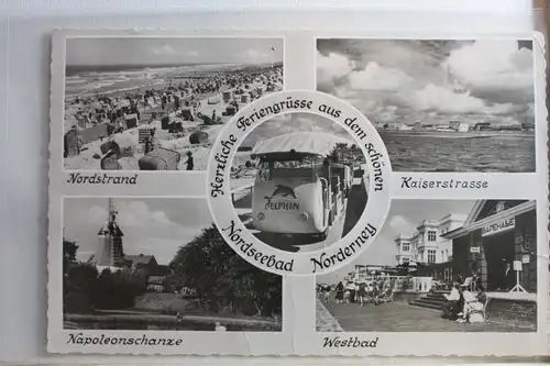 AK Norderney Mehrbildkarte (Nordstrand, Kaiserstrrasse usw.) #PF579