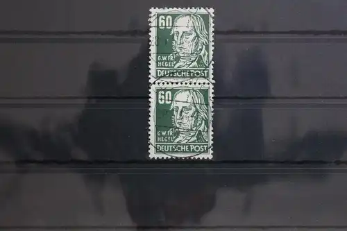 DDR 338va XII als senkrechtes Paar gestempelt geprüft Schönherr BPP #SU210