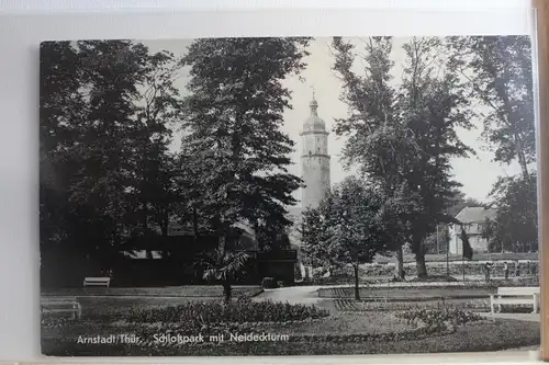 AK Arnstadt / Thür. Schlosspark mit Neideckturm 1963 #PF645