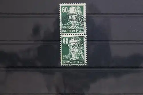 DDR 338va XII als senkrechtes Paar gestempelt geprüft Schönherr BPP #SU213