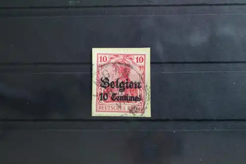 Deutsche Besetzung 1. WK Belgien 3 gestempelt Vollstempel #SU754