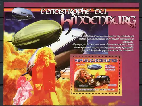 Guinea Block 1470 postfrisch Zeppelin #GO620